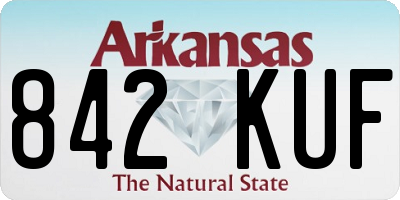 AR license plate 842KUF