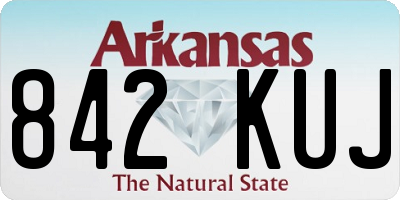 AR license plate 842KUJ