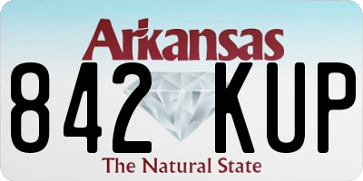 AR license plate 842KUP
