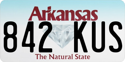 AR license plate 842KUS