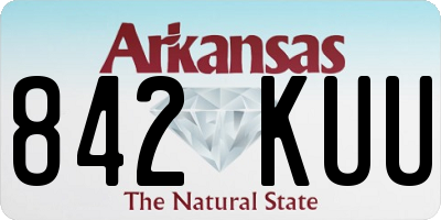 AR license plate 842KUU