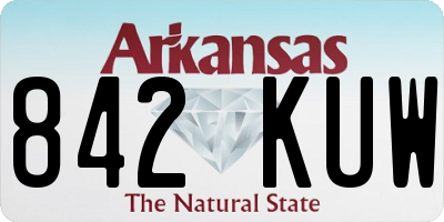 AR license plate 842KUW