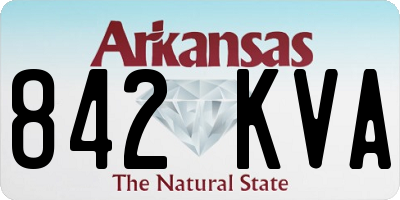 AR license plate 842KVA