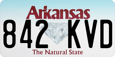 AR license plate 842KVD