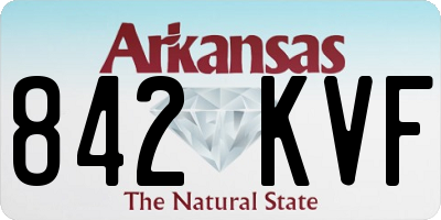 AR license plate 842KVF