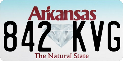 AR license plate 842KVG