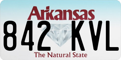 AR license plate 842KVL