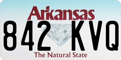 AR license plate 842KVQ