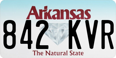 AR license plate 842KVR