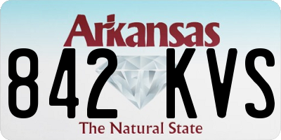 AR license plate 842KVS