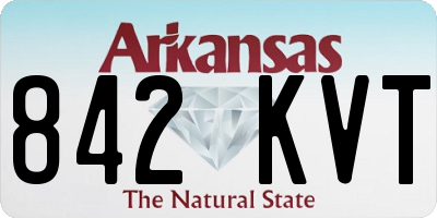 AR license plate 842KVT