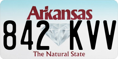 AR license plate 842KVV