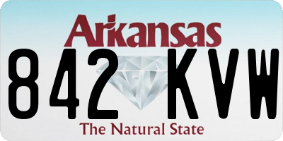 AR license plate 842KVW