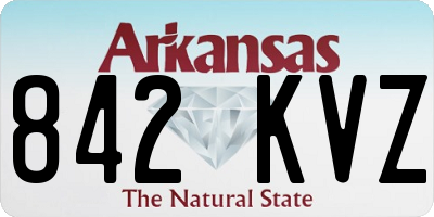 AR license plate 842KVZ