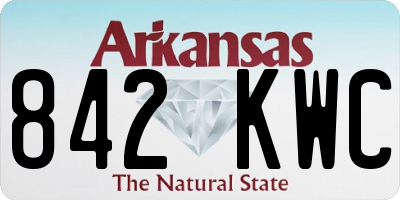 AR license plate 842KWC