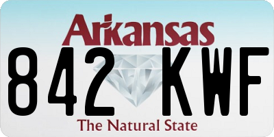 AR license plate 842KWF