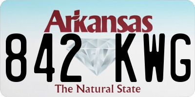 AR license plate 842KWG