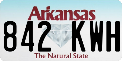 AR license plate 842KWH