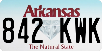 AR license plate 842KWK