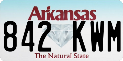 AR license plate 842KWM