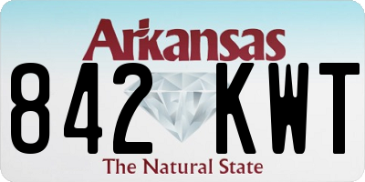 AR license plate 842KWT