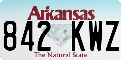AR license plate 842KWZ