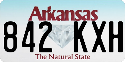 AR license plate 842KXH