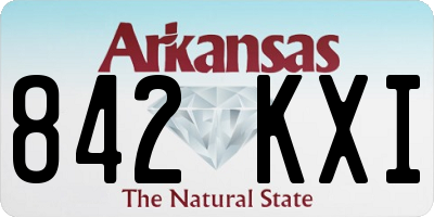 AR license plate 842KXI