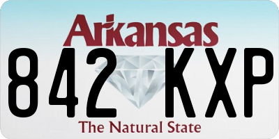 AR license plate 842KXP