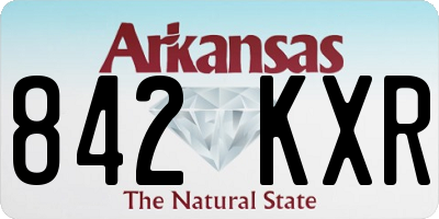 AR license plate 842KXR