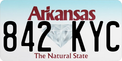 AR license plate 842KYC