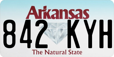 AR license plate 842KYH