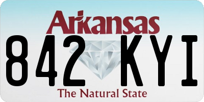 AR license plate 842KYI