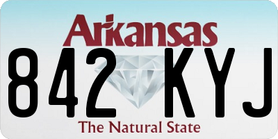 AR license plate 842KYJ