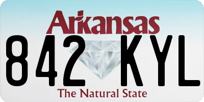AR license plate 842KYL