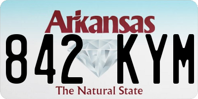 AR license plate 842KYM