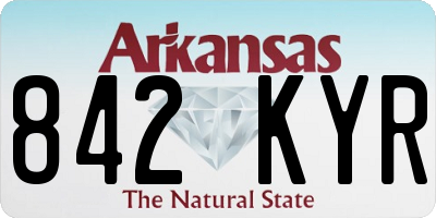 AR license plate 842KYR
