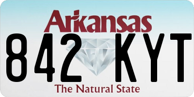 AR license plate 842KYT
