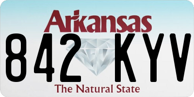 AR license plate 842KYV