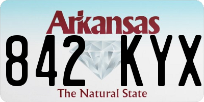 AR license plate 842KYX