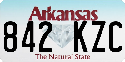 AR license plate 842KZC