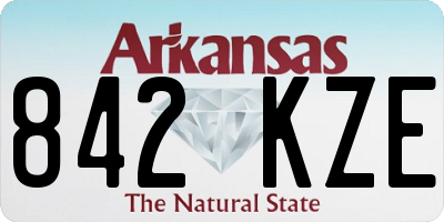 AR license plate 842KZE