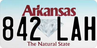 AR license plate 842LAH