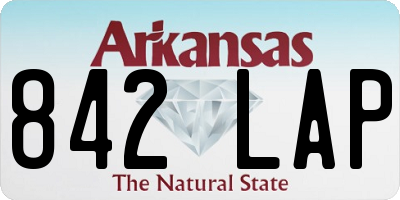 AR license plate 842LAP