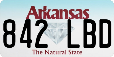 AR license plate 842LBD
