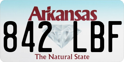 AR license plate 842LBF