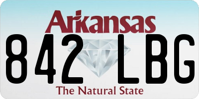 AR license plate 842LBG