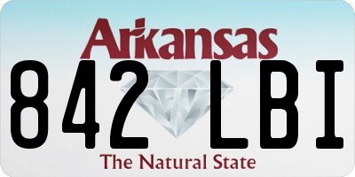 AR license plate 842LBI