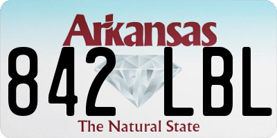 AR license plate 842LBL