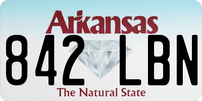 AR license plate 842LBN